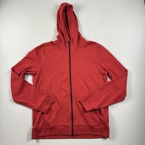 Hugo Boss Full Zip Hoodie Sweater‎ Red Dess Mens XL Long Sleeve